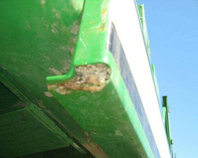 John Deere cotton harvester outside panel