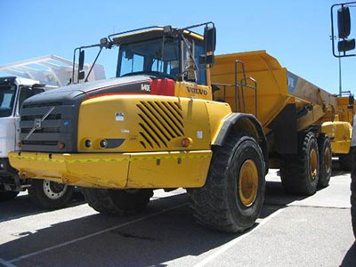 Volvo dump truck