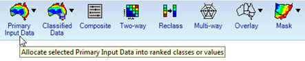 MCAS-S function bar showing hover over tool tip for primary input data