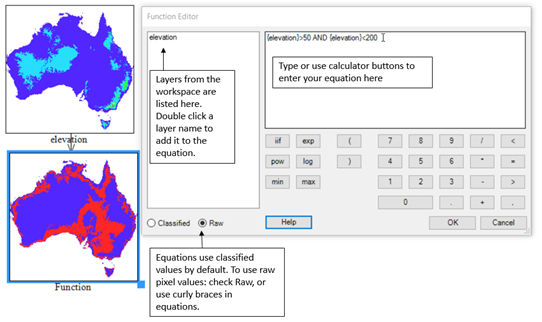 Image shows function composite edit window