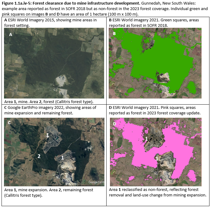 Figure 1.1a.iv-5: Forest clearance due to mine infrastructure development