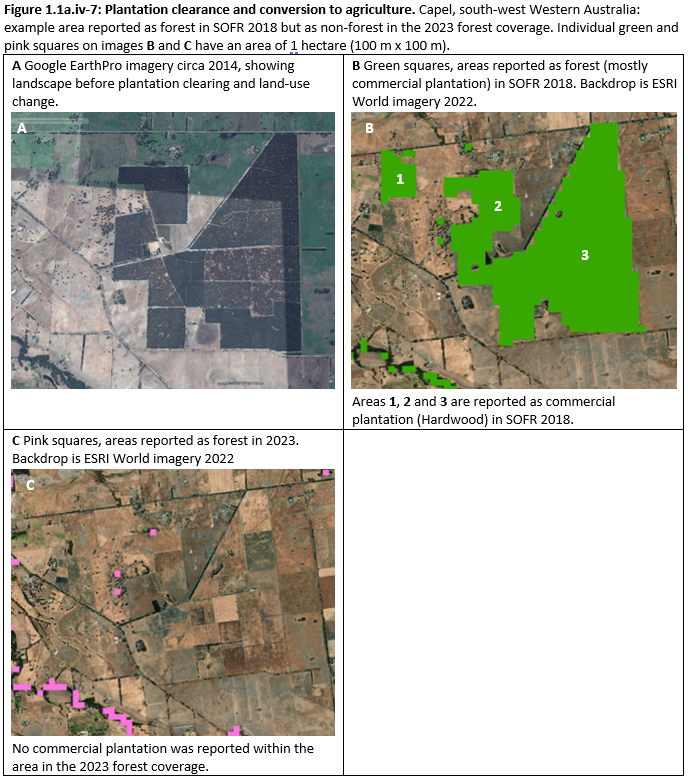 Figure 1.1a.iv-7: Plantation clearance and conversion to agriculture