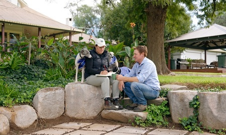 Coddington Family: Matthew and Cherie Coddington at their home in Central Western New South Wales. Photo credit: NSW Department of Primary Industries.