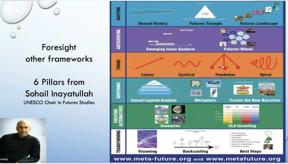 Screenshot from a horizon scanning workshop delivered by veterinarian and foresight expert Dr Peter Black.