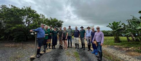 Employees from Shayne and Blaise Cini - Karden (Qld) Pty Ltd standing on a road